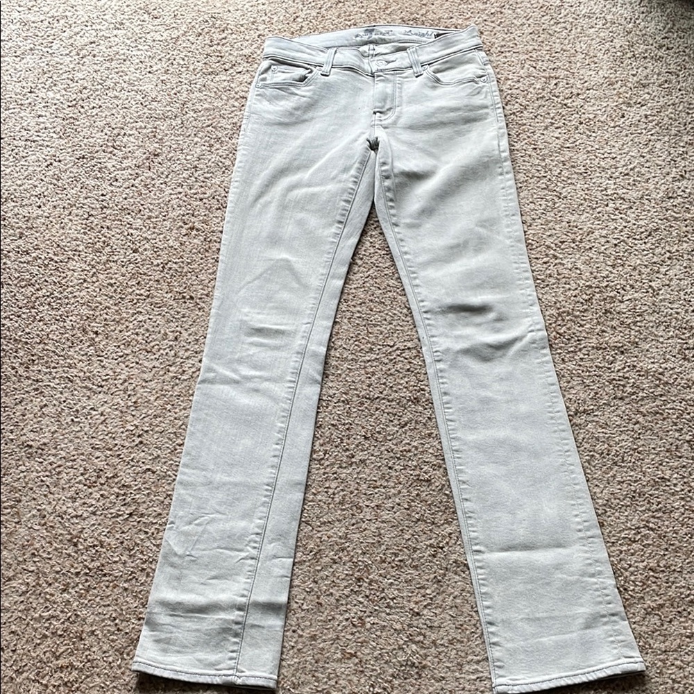 7 for All Mankind straight leg Women's Gray Jeans size 24